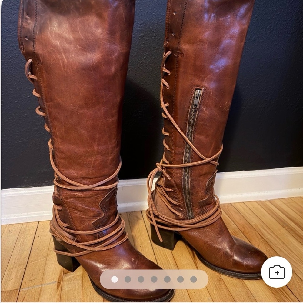 Freebird Coal boots in cognac - Picture 7 of 8